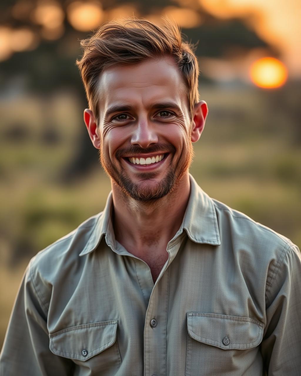 Kevin, fondateur de Magique Kenya, dans la savane kenyane